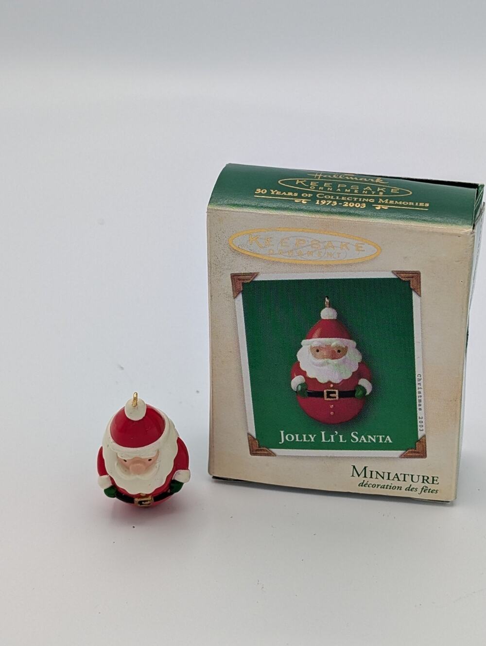 Hallmark Keepsake Jolly Li'l Santa Miniature Christmas Ornament MIB